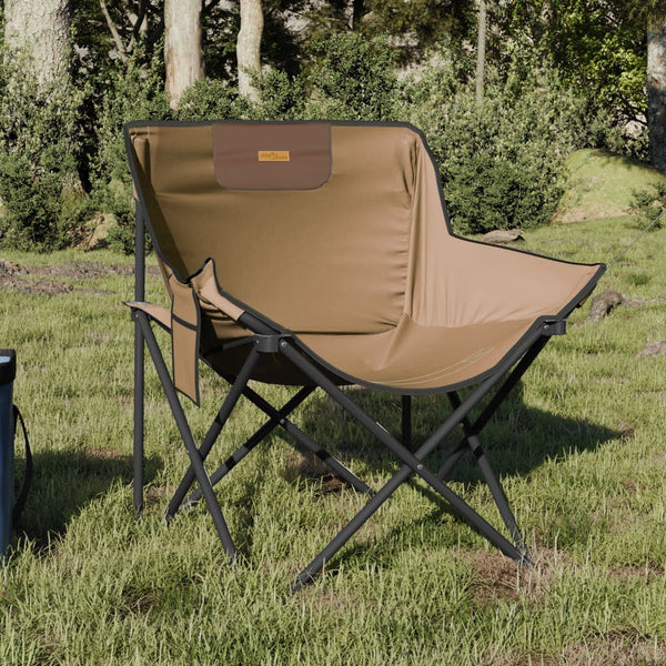 Klappbare Campingstühle 2er-Set Braun