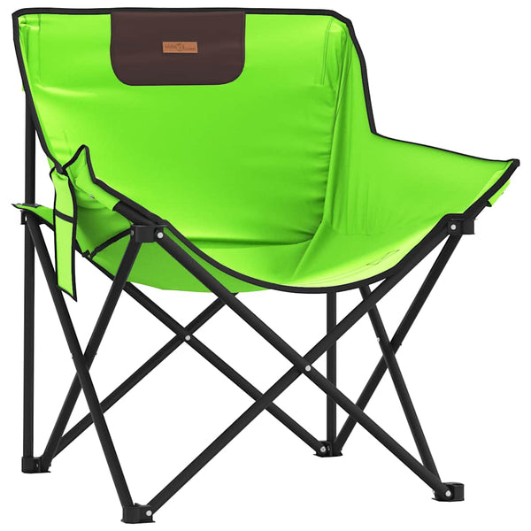Klappbare Campingstühle 2er-Set Grün