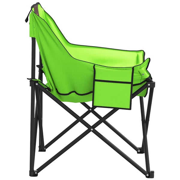 Klappbare Campingstühle 2er-Set Grün