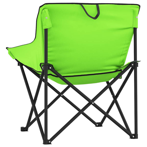Klappbare Campingstühle 2er-Set Grün