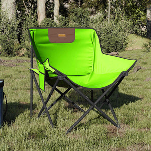 Klappbare Campingstühle 2er-Set Grün