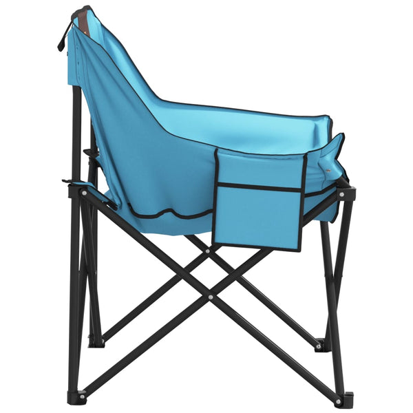 2er Set Campingstühle Hellblau mit Tasche