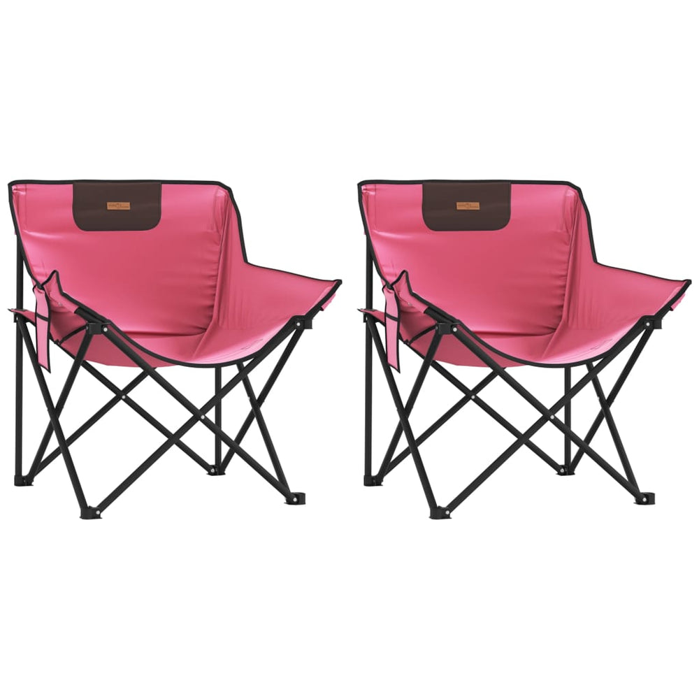 Klappbare Campingstühle 2er-Set Rosa