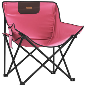Klappbare Campingstühle 2er-Set Rosa