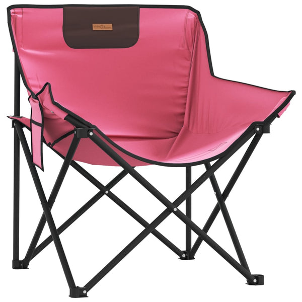 Klappbare Campingstühle 2er-Set Rosa