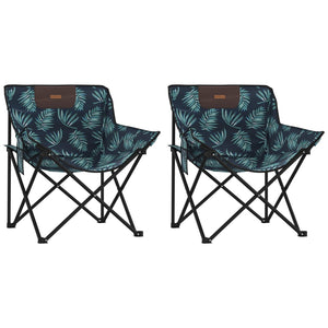 Klappbare Campingstühle 2er-Set mit Tragetasche