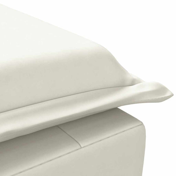 Massage Chaiselongue Creme Samt