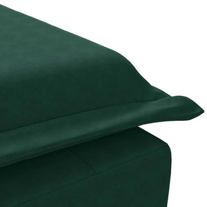 Massage Chaiselongue Dunkelgrün Samt