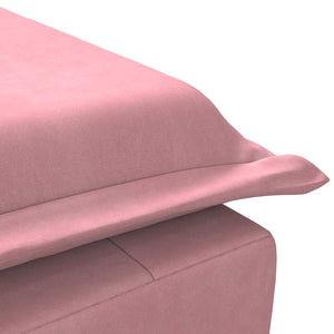 Massage Chaiselongue Rosa Samt