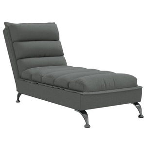 Dunkelgraue Chaiselongue mit Kissen
