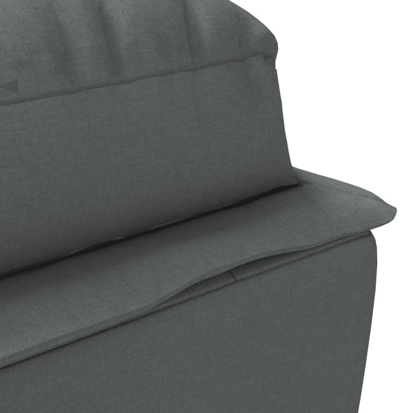 Dunkelgraue Chaiselongue mit Kissen