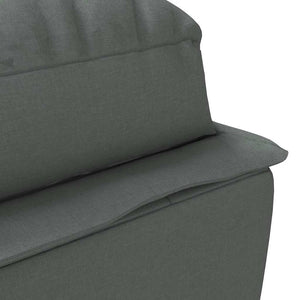 Massage Chaiselongue Dunkelgrau mit Kissen