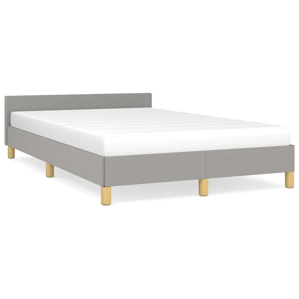Bettgestell Stoff Hellgrau 120x190 cm
