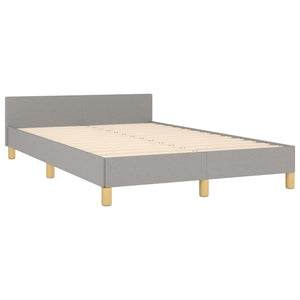 Bettgestell Stoff Hellgrau 120x190 cm