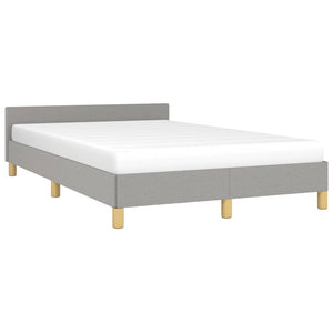 Bettgestell Stoff Hellgrau 120x190 cm