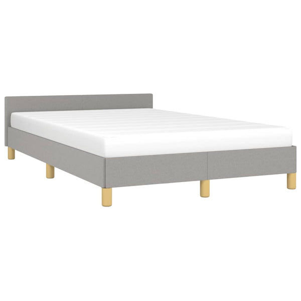 Bettgestell Stoff Hellgrau 120x190 cm