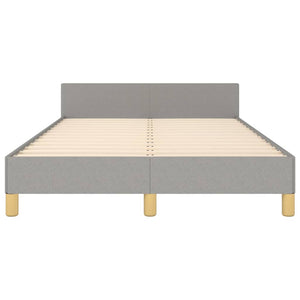 Bettgestell Stoff Hellgrau 120x190 cm