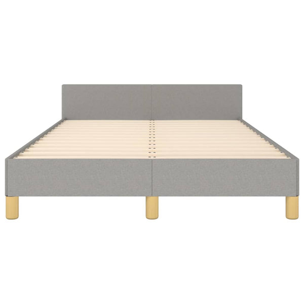 Bettgestell Stoff Hellgrau 120x190 cm