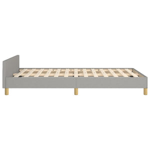 Bettgestell Stoff Hellgrau 120x190 cm
