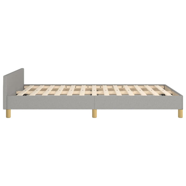 Bettgestell Stoff Hellgrau 120x190 cm