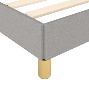 Bettgestell Stoff Hellgrau 120x190 cm