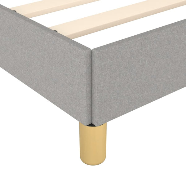 Bettgestell Stoff Hellgrau 120x190 cm