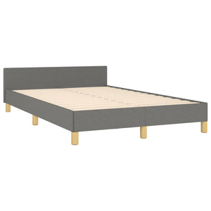 Bettgestell Stoff Dunkelgrau 120x190 cm
