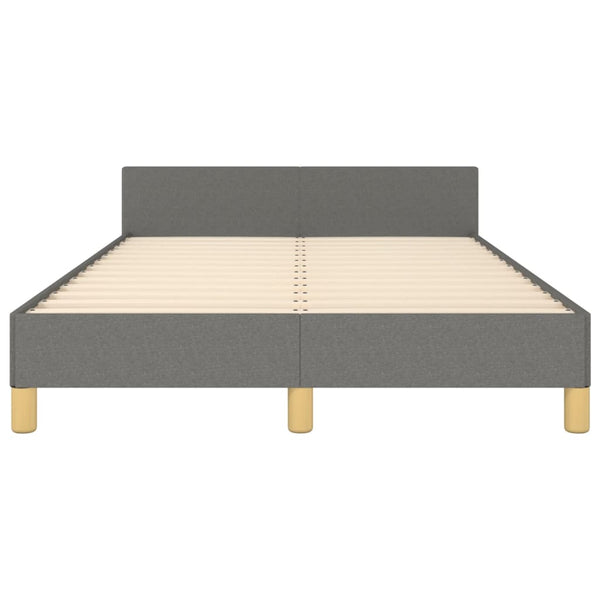Bettgestell Stoff Dunkelgrau 120x190 cm