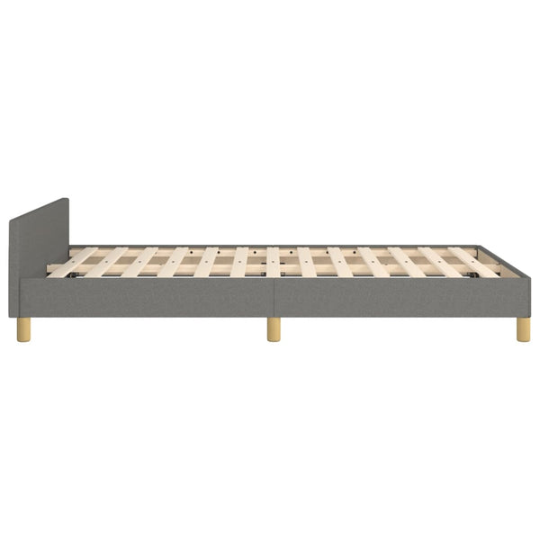 Bettgestell Stoff Dunkelgrau 120x190 cm