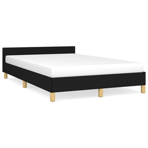 Bettgestell Schwarz 120x190 cm Stoff