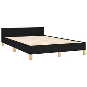 Bettgestell Schwarz 120x190 cm Stoff