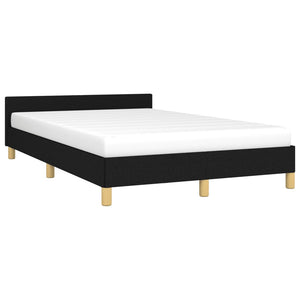 Bettgestell Schwarz 120x190 cm Stoff