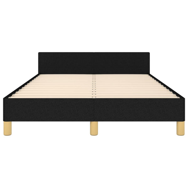 Bettgestell Schwarz 120x190 cm Stoff
