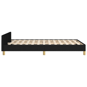 Bettgestell Schwarz 120x190 cm Stoff