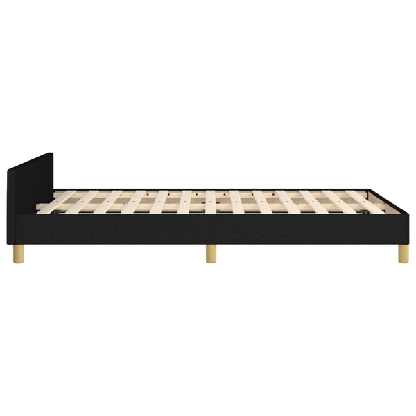 Bettgestell Schwarz 120x190 cm Stoff