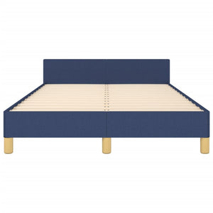 vidaXL Cadre de lit sans matelas Bleu 120x190 cm Tissu