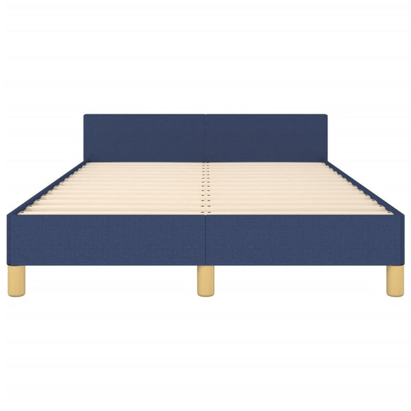 vidaXL Cadre de lit sans matelas Bleu 120x190 cm Tissu