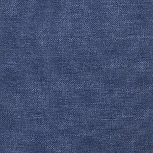 vidaXL Cadre de lit sans matelas Bleu 120x190 cm Tissu