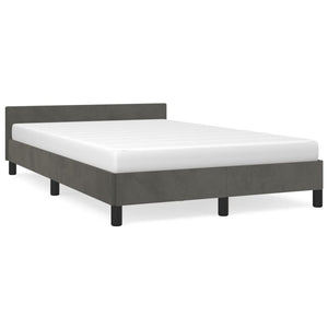 Bettgestell Dunkelgrau 120x190 cm Samt
