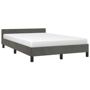 Bettgestell Dunkelgrau 120x190 cm Samt