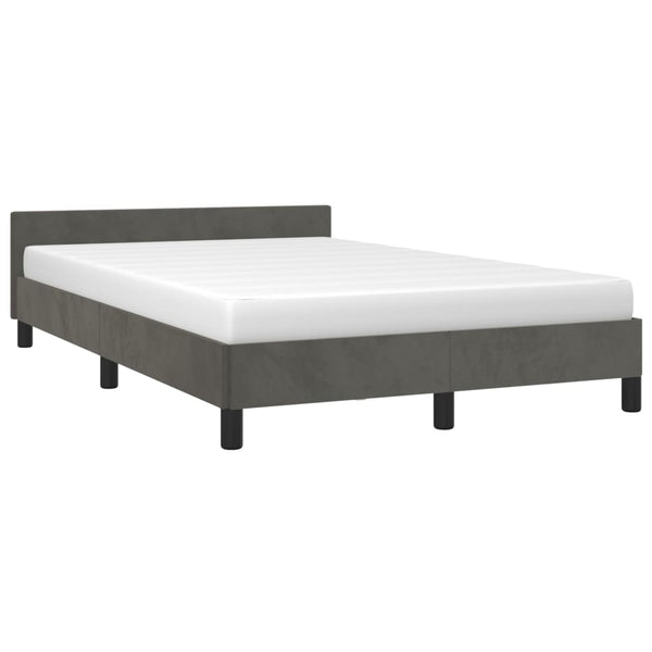 Bettgestell Dunkelgrau 120x190 cm Samt