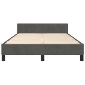 Bettgestell Dunkelgrau 120x190 cm Samt