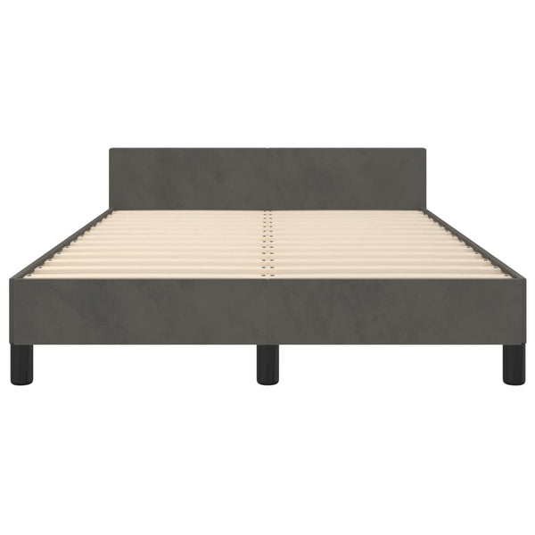 Bettgestell Dunkelgrau 120x190 cm Samt