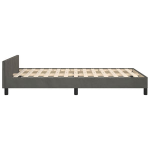 Bettgestell Dunkelgrau 120x190 cm Samt