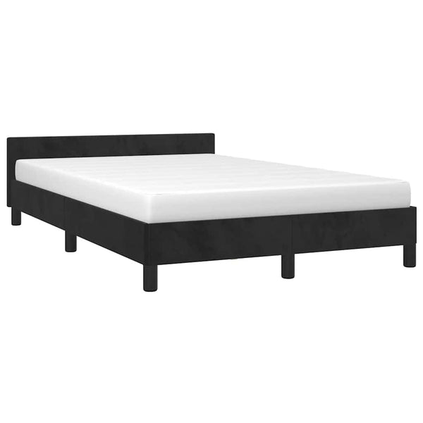 Bettgestell Schwarz Samt 120x190 cm