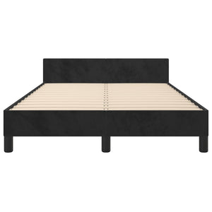 Bettgestell Schwarz Samt 120x190 cm