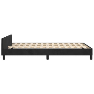 Bettgestell Schwarz Samt 120x190 cm