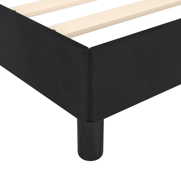 Bettgestell Schwarz Samt 120x190 cm