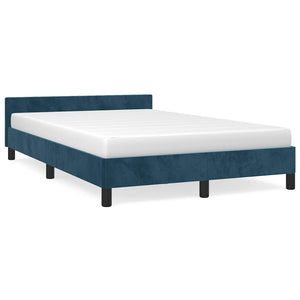 Bettgestell Dunkelblau 120x190 cm Samt