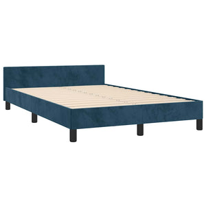 Bettgestell Dunkelblau 120x190 cm Samt